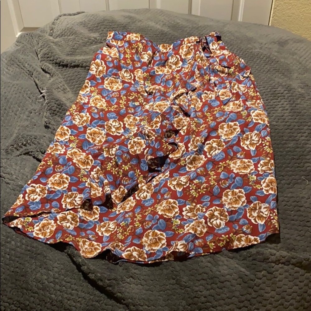 Midi wrap skirt
